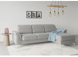 Ecksofa SIT & MORE "Sinatra L-Form", grau, B:258cm H:85cm T:170cm, 100% Polyester, Sofas, Ecksofa, mit Recamiere, optinal mit Kopfteilverstellung und Armteilfunktion