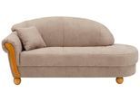Ottomane HOME AFFAIRE "Milano", beige, B:181cm H:83cm T:81cm, Sofas, Ottomane, Besonders bequem durch Federkernpolsterung, Armlehne links oder rechts, Topseller
