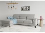 Ecksofa SIT & MORE "Sinatra L-Form", silber, B:258cm H:85cm T:170cm, 90% Polyester, 10% Polyamid, Sofas, Ecksofa, mit Recamiere, optional mit Kopfteilverstellung und Armteilfunktion