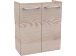 Waschbeckenunterschrank FACKELMANN "SBC", braun (alaska esche), B:52cm H:60cm T:24,3cm, Schränke, Waschbeckenunterschrank, Badmöbel für Gäste-WC, Breite ca. 55 cm