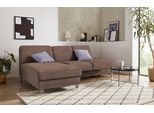 Ecksofa SIT & MORE "Clio L-Form", braun (schoko), B:246cm H:89cm T:165cm, Sofas, Ecksofa, wahlweise mit Bettfunktion oder Vorziehsitz und Bettkasten, Federkern