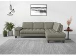 Ecksofa SIT & MORE "Westham L-Form", grau, B:261cm H:88cm T:179cm, 100% Polyester, Sofas, Ecksofa, mit Ottomane, mit oder ohne Bettfunktion, Bettkasten, Verstellung