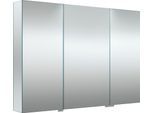 Spiegelschrank WELLTIME "G-Line", transparent, B:100,9cm H:70cm T:13cm, FSC-zertifizierter Holzwerkstoff, Schränke, Spiegelschrank, doppelseitig verspiegelt und mit verspiegelten Seitenwänden, Softclose