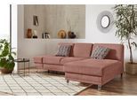 Ecksofa SIT & MORE "Clio L-Form", braun (schoko), B:246cm H:89cm T:165cm, Sofas, Ecksofa, wahlweise mit Bettfunktion oder Vorziehsitz und Bettkasten, Federkern