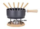 Kadastar Fondue "Bernina 9 Teile, Schwarz" Holzart: Buche (China)