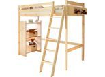 Ticaa Hochbett, mit Rollrost in 2 Breiten, Kiefer
