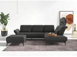 INOSIGN Ecksofa "Coco L-Form" Sitztiefen-, Arm- und Kopfteilverstellung, Cord-Bezug, Fusshöhe 15 cm