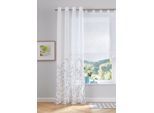 my home Raffrollo »Yalinga«, mit Schlaufen, Transparent, Polyester