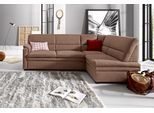 sit&more Ecksofa "Pisa L-Form" mit Federkern, wahlweise mit Bettfunktion