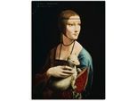 Artland Wandbild »Dame mit dem Hermelin Porträt«, Frau, (1 St.), als Leinwandbild, Poster, Wandaufkleber in verschied. Grössen