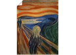 Artland Wandbild »Der Schrei. 1893«, Mann, (1 St.), als Alubild, Outdoorbild, Leinwandbild, Poster, Wandaufkleber