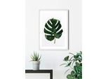 Komar Poster »Monstera Leaf«, Pflanzen-Blätter, (1 St.), Kinderzimmer, Schlafzimmer, Wohnzimmer