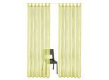 my home Gardine »Dimona«, (2 St.), 2er-Set, Voile, Polyester, Wellen