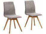 andas Esszimmerstuhl »Rania«, (Set), 6 St., Luxus-Microfaser, Eiche, 2er/4er/6er-Set, Küchenstuhl