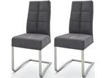 MCA furniture Esszimmerstuhl »Salva Schwingstuhl«, (Set), 2 St., Microfaser, mit Tonnentaschenfederkern, belastbar bis max....