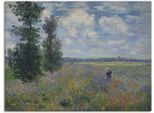 Artland Leinwandbild »Poppies (in der Nähe von Argenteuil)«, Felder, (1 St.), auf Keilrahmen gespannt