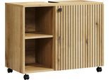 welltime Waschbeckenunterschrank »Amrum WBU mit Siphonausschnitt Badschrank mit offenen Fach«, BxHxT 80 x 64 x 42cm...