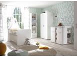 Begabino Babyzimmer-Komplettset »Bibo«, (Set, 3 St., Bett, Wickelkommode, Schrank), Bett + Wickelkommode + 2-trg. Schrank