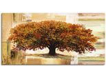 Artland Wandbild »Herbstbaum auf abstraktem Hintergrund«, Bäume, (1 St.), als Alubild, Outdoorbild, Leinwandbild, Poster in...