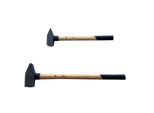 Vago-Tools Schlosserhammer Hammer Vorschlaghammer 3/5kg je 1 Holzstiel 2 tlg Set