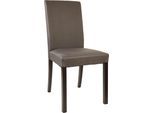 Home affaire 4-Fussstuhl »Nina«, (Set), 2 St., Microfaser, strapazierfähige Microfaser, Gestell Buche natur oder wenge lackiert