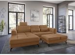 sit&more Ecksofa "Bendigo L-Form" inklusive Sitztiefenverstellung, Bodenfreiheit 12 cm, in 2 Fussfarben