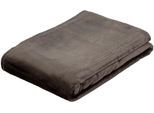Wohndecke GÖZZE "Memphis", braun, B:180cm L:220cm, Polyester, Wohndecken, Wohndecke, in tollen Unifarben, Kuscheldecke