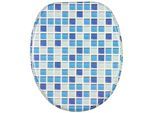 Sanilo WC-Sitz »Mosaik Blau«, mit Absenkautomatik