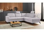 PLACES OF STYLE Ecksofa "Lolland L-Form" Wahlweise mit Bettfunktion und Stauraum, auch mit abwischbarem Bezug