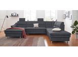 sit&more Wohnlandschaft »Cardoso U-Form«, mit Federkern und Kopfstützen, mit Bettfunktion und Relaxfunktion