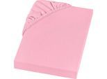 Spannbettlaken SETEX "REFIBRA Feinbiber", rosa (altrosa), B:90cm L:200cm, Feinbiber, Obermaterial: 70% Baumwolle, 30% Lyocell (TENCEL™), Bettlaken, Spannbettlaken, aus bis zu 60% recycelten Fasern