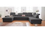 sit&more Wohnlandschaft »Stardust U-Form«, inklusive Kopfteilverstellung, Armlehnenfunktion und Tischelement