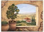 Artland Wandbild »Fenster in der Toskana«, Fensterblick, (1 St.), als Alubild, Outdoorbild, Leinwandbild, Poster, Wandaufkleber