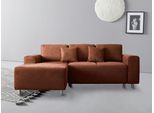 Guido Maria Kretschmer Home&Living Ecksofa »Györ«, L-Form, wahlweise mit Bettfunktion und Bettkasten incl. 2 Zierkissen