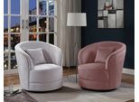 ATLANTIC home collection Drehsessel »Colin«, 360Â° frei drehend, in Samtveloursbezug, inkl. Zierkissen