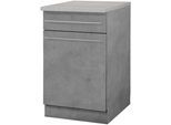 wiho Küchen Unterschrank "Chicago" 50 cm breit, 1 Schubkasten und 1 Tür