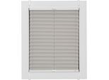 sunlines Plissee »One Size Style Crepe«, blickdicht, ohne Bohren, verspannt, Zubehörfarbe weiss, zum Klemmen