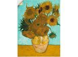 Artland Wandbild »Vase mit Sonnenblumen. 1888«, Blumen, (1 St.), als Leinwandbild, Poster, Wandaufkleber in verschied. Grössen