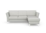 Ecksofa SIT & MORE "Visby L-Form", grau (hellgrau), B:248cm H:87cm T:162cm, Sofas, Ecksofa, wahlweise mit Bettfunktion und Bettkasten, frei im Raum stellbar