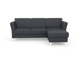 Ecksofa SIT & MORE "Visby L-Form", grau (dunkelgrau), B:248cm H:87cm T:162cm, Sofas, Ecksofa, wahlweise mit Bettfunktion und Bettkasten, frei im Raum stellbar
