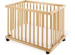 Laufgitter PINOLINO "Levin, 75x100 cm", Baby, braun (buche, unbehandelt), Laufställe, faltbar; Made in Europe