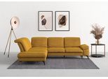 Ecksofa SIT & MORE "Cabana L-Form", gelb (mustard), B:303cm H:84cm T:244cm, 100% Polyester, Sofas, Ecksofa, Ottomane, wahlweise mit Sitztiefen-,Armlehnen- und Kopfteilfunktion