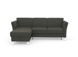 Ecksofa SIT & MORE "Visby L-Form", grau (anthrazit), B:248cm H:87cm T:162cm, Sofas, Ecksofa, wahlweise mit Bettfunktion und Bettkasten, frei im Raum stellbar
