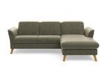 Ecksofa SIT & MORE "Romero L-Form", grün (lindgrün), B:245cm H:91cm T:178cm, 100% Polyester, Sofas, Ecksofa, wahlweise mit oder ohne Relax-Funktion, Bettfunktion, Bettkasten