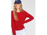 DELMAO 2-in-1-Pullover, im sportiven Lagenlook DELMAO rot 44/46