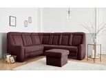 Ecksofa SIT & MORE "Melissa L-Form", rot (bordeaux), B:257cm H:107cm T:217cm, 98% Polyester 2% Polyamid, Sofas, Ecksofa, klassisches Polsterprogramm, wahlweise Bettfunktion und Schubkasten