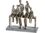 Casablanca by Gilde Dekofigur »Skulptur We are family, bronzefarben/grau«, Dekoobjekt, Höhe 26 cm, Familie, mit...