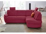 Ecksofa SIT & MORE "Sonoma L-Form", rot (bordeaux), B:246cm H:91cm T:176cm, Kunstleder SOFTLUX;Luxus-Microfaser ALTARA NUBUCK (100% Polyester);Luxus-Microfaser (90% Polyester, 10% Polyamid), Sofas, Ecksofa, wahlweise mit Bettfunktion und Bettkasten