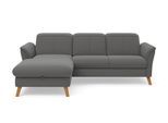 Ecksofa SIT & MORE "Romero L-Form", grau, B:245cm H:91cm T:178cm, 90% Polyester 10%Polyamid, Sofas, Ecksofa, wahlweise mit oder ohne Relax-Funktion, Bettfunktion, Bettkasten