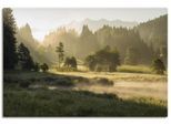 Artland Wandbild »Sommermorgen in den Alpen«, Wiesen & Bäume, (1 St.), als Leinwandbild, Wandaufkleber in verschied. Grössen